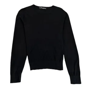 Men's Fine Knit Jumper Black Size M