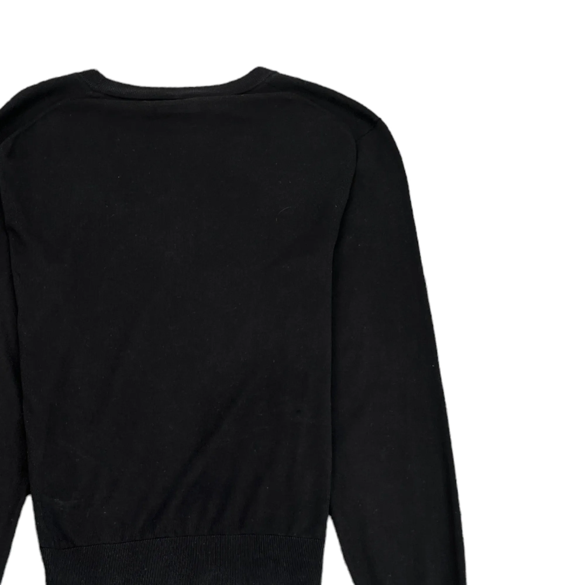 Men's Fine Knit Jumper Black Size M