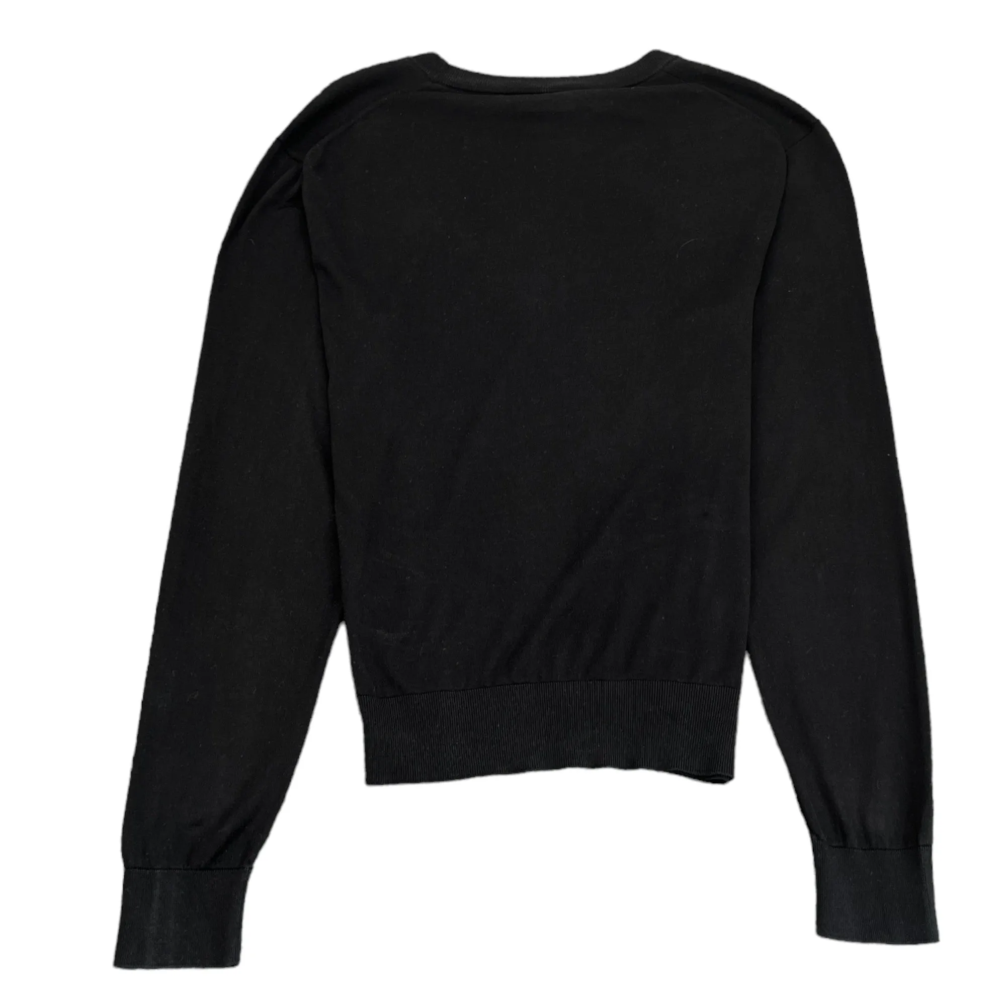 Men's Fine Knit Jumper Black Size M