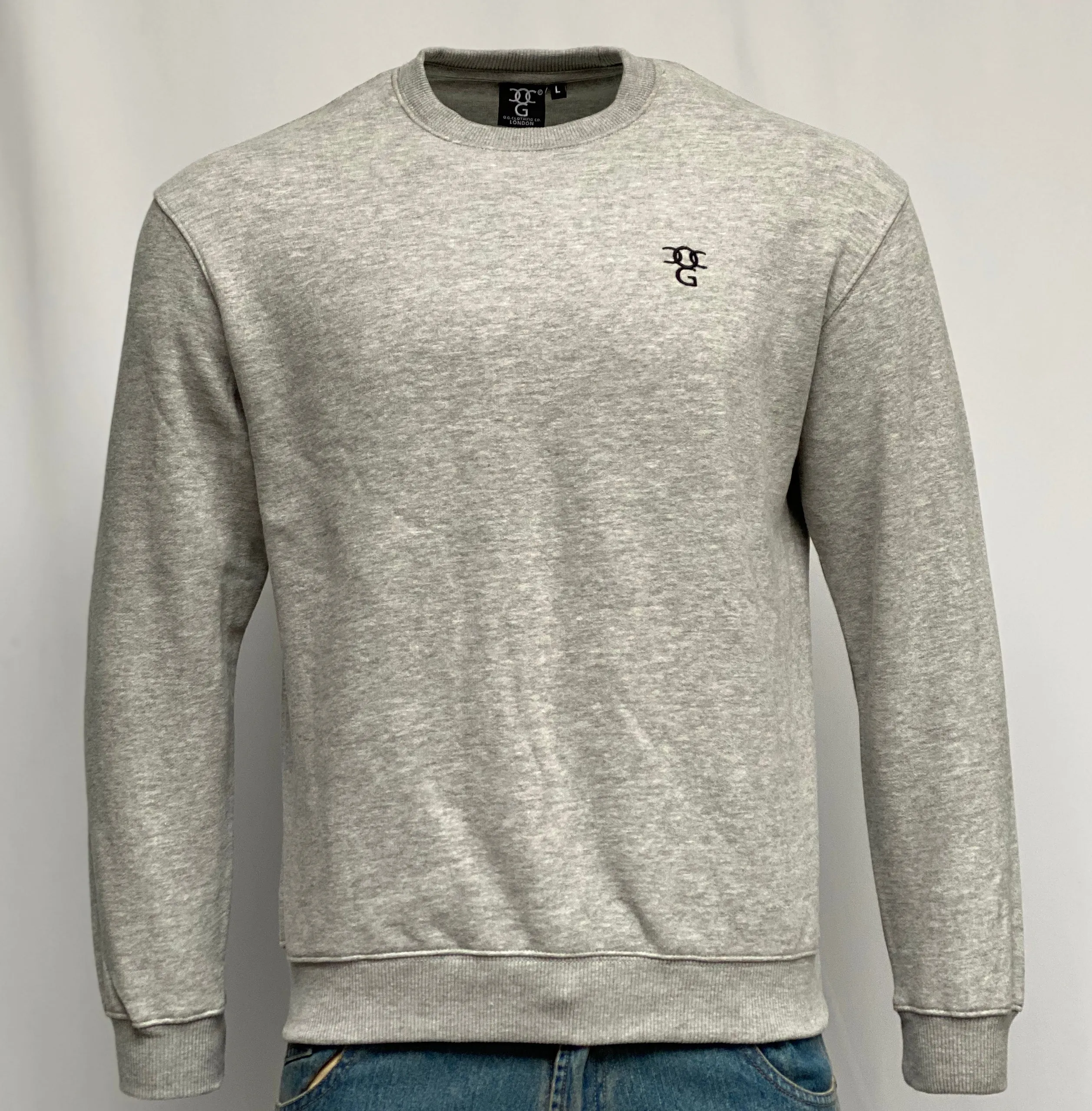 Mens O.G. Symbol Grey Sweat Jumper