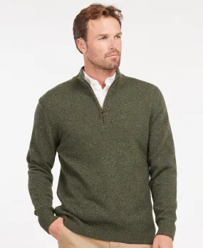 Men's Tisbury Half Zip Sweater - Dark Seaweed