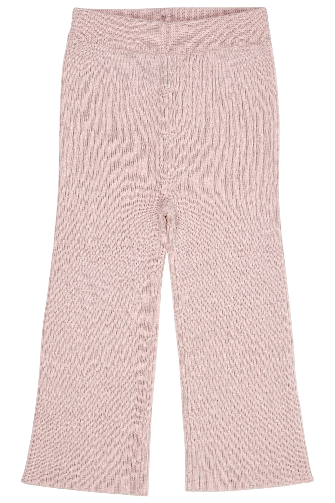 MERINO WIDE RIB PANTS - DUSTY ROSE