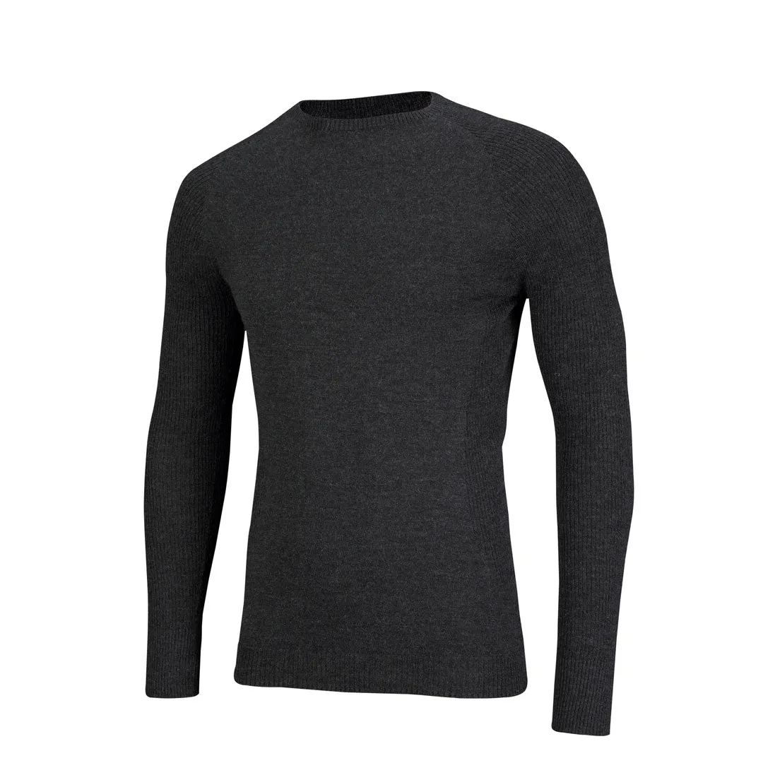 Merino Wool Mens Long Sleeve Mid Layer Top