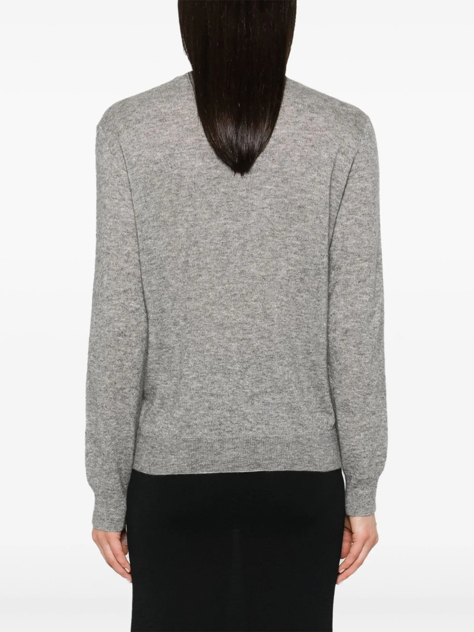 mélange cashmere-blend jumper