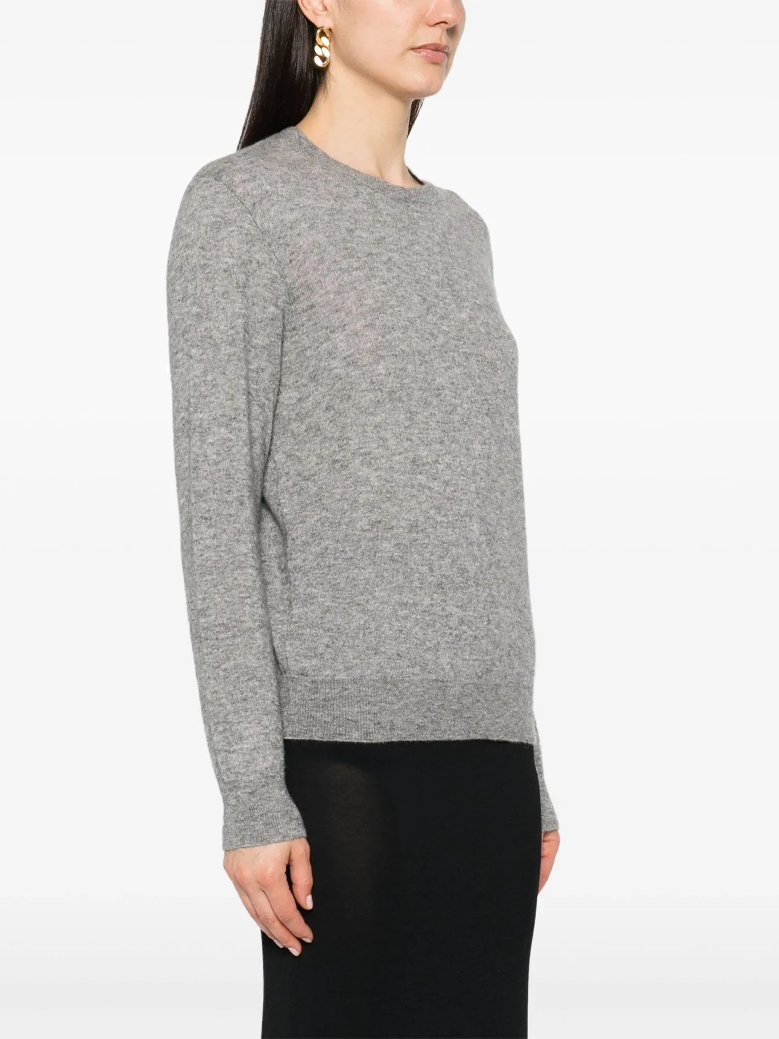 mélange cashmere-blend jumper