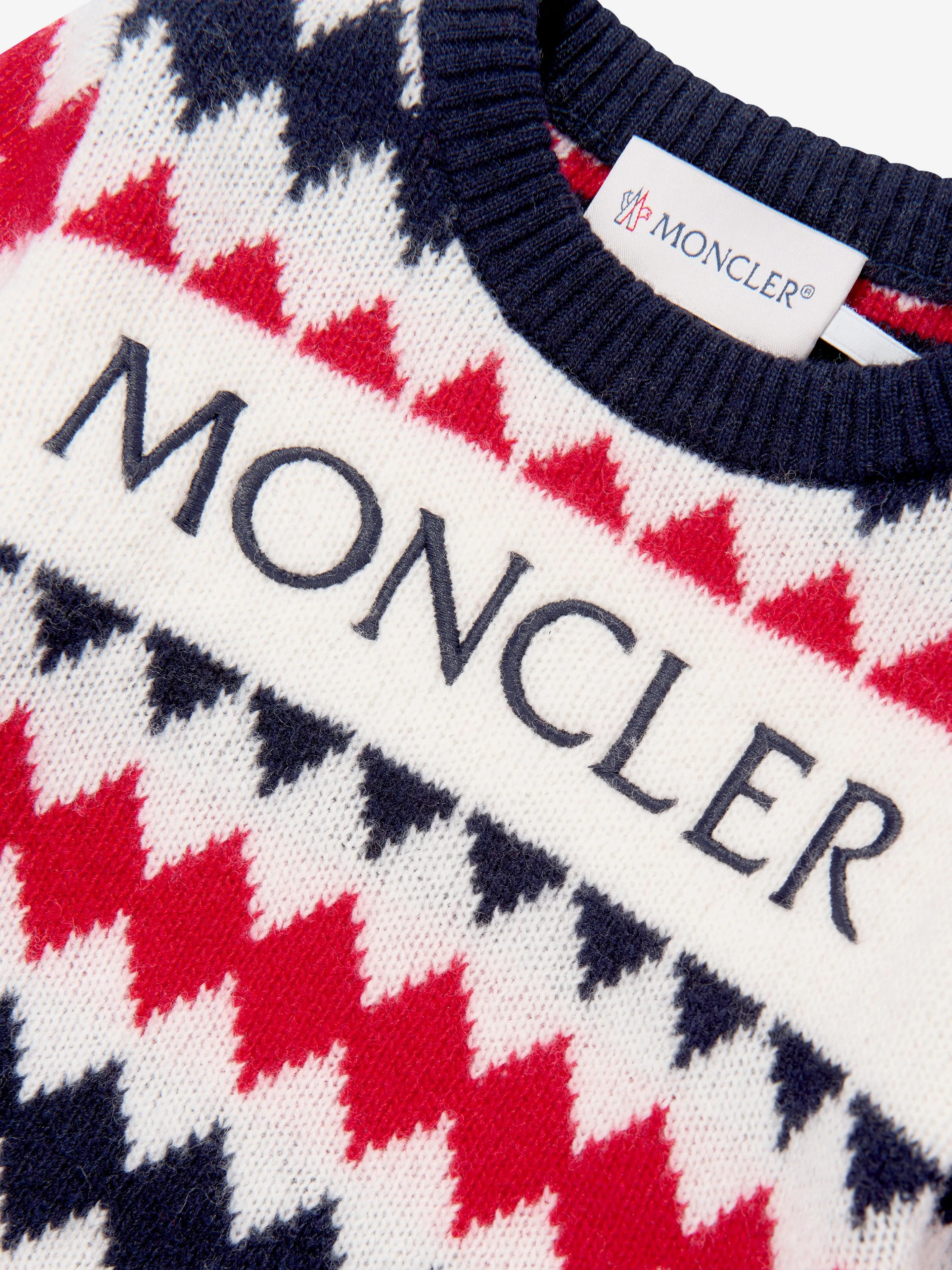 Moncler Enfant Baby Boys Logo Jumper in Multicolour