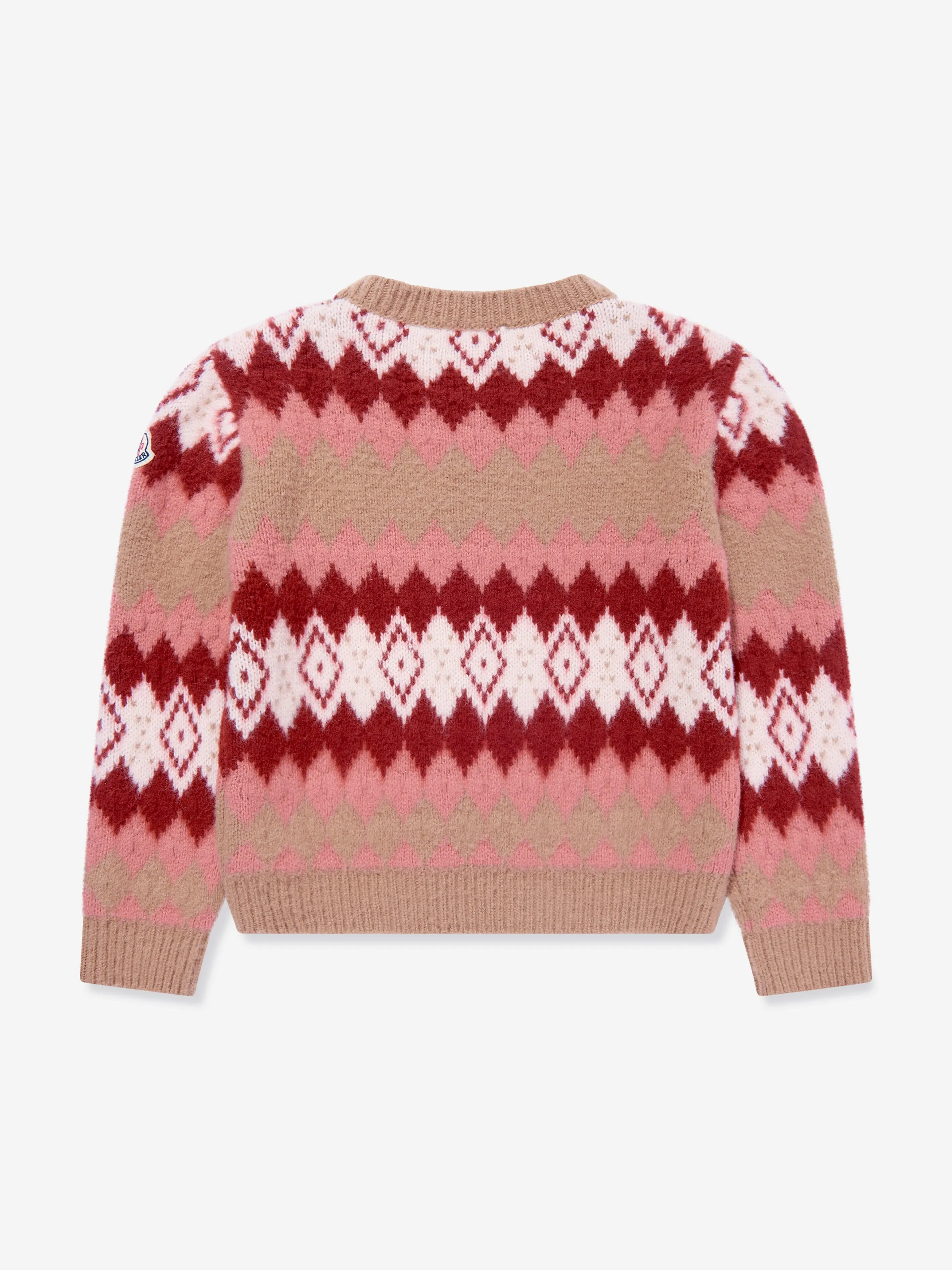 Moncler Enfant Girls Wool Knitted Jumper in Multicolour