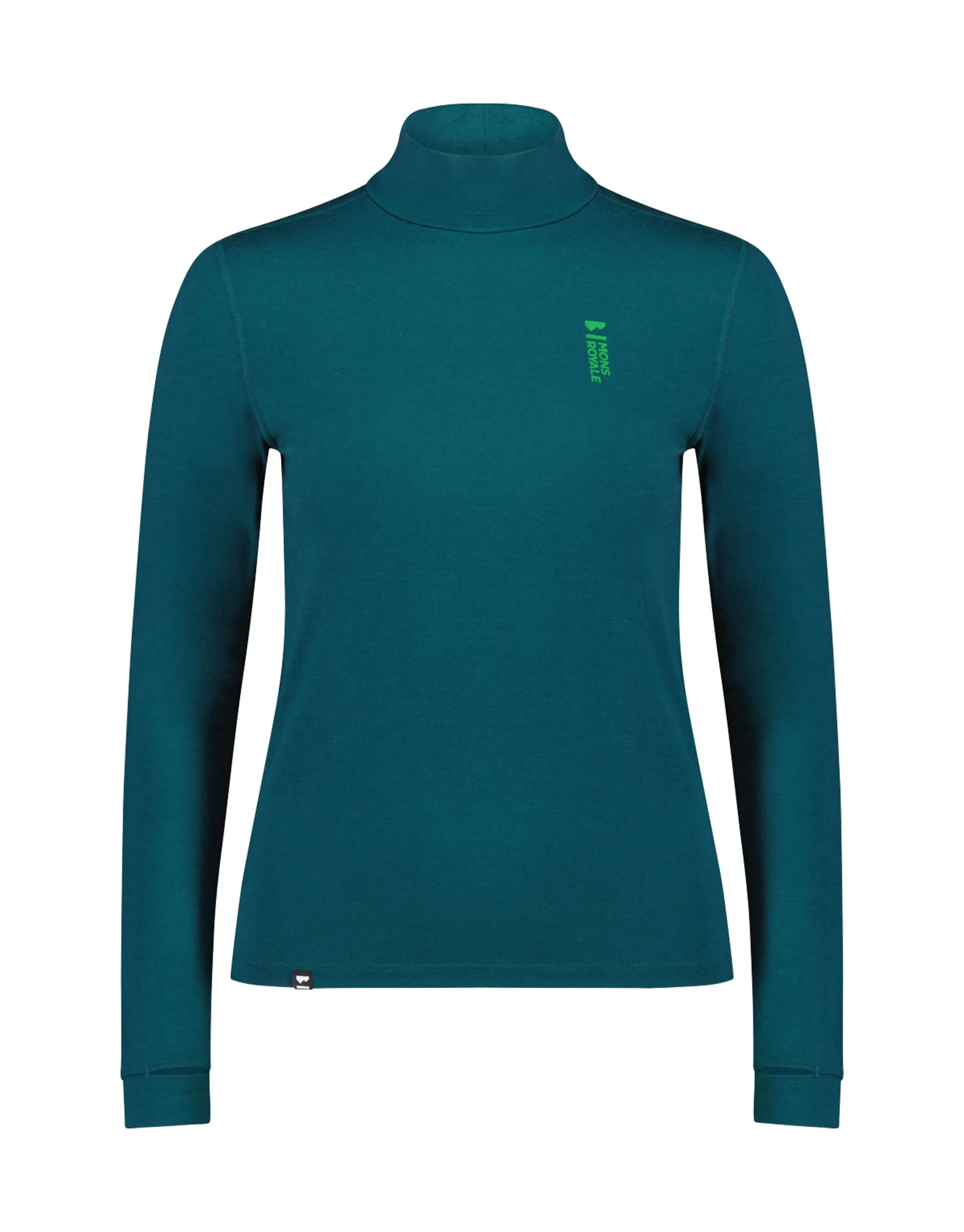 Mons Royale Cascade Mock Neck Womens Thermal Top