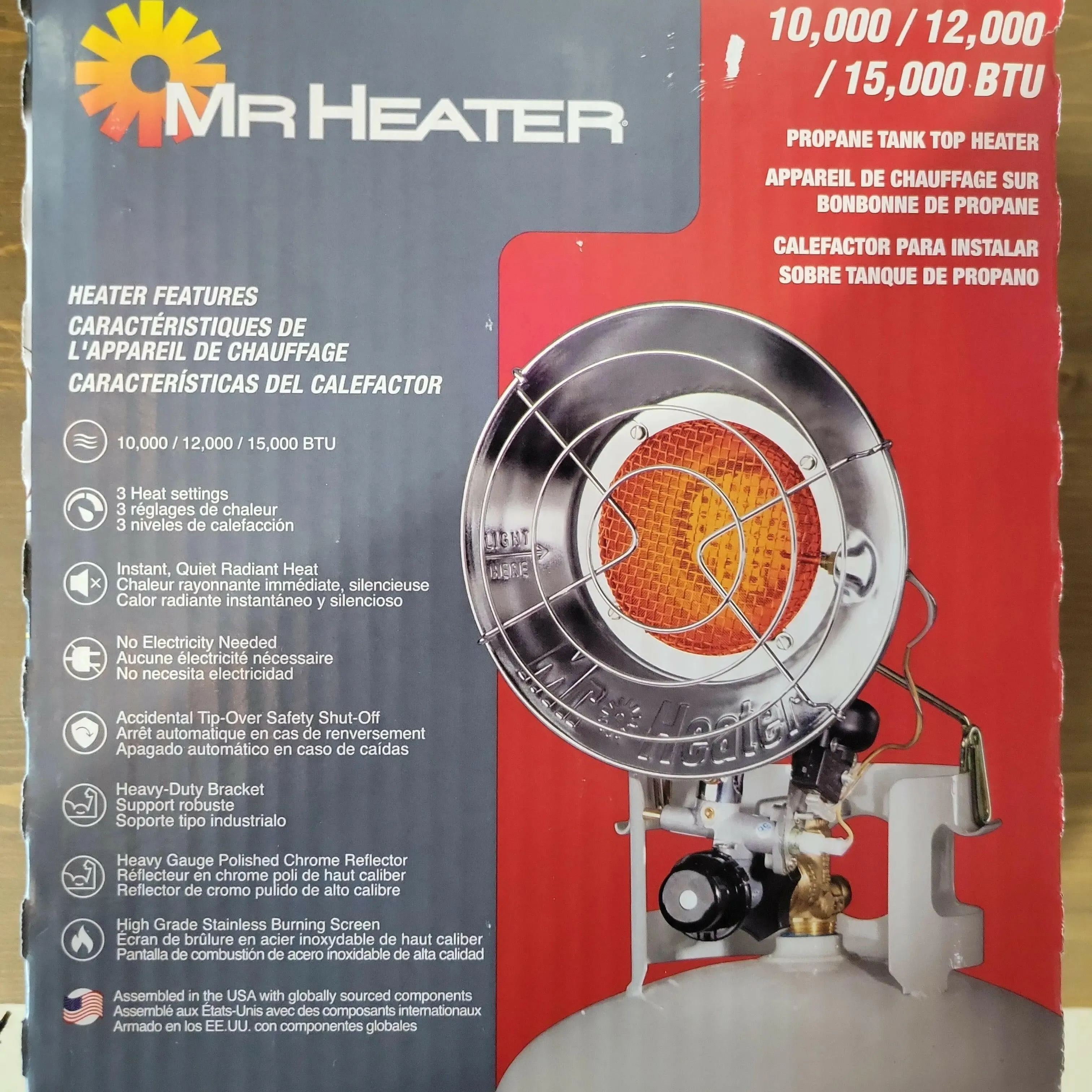 Mr. Heater 10,000-15,000 BTU Single Tank Top Heater