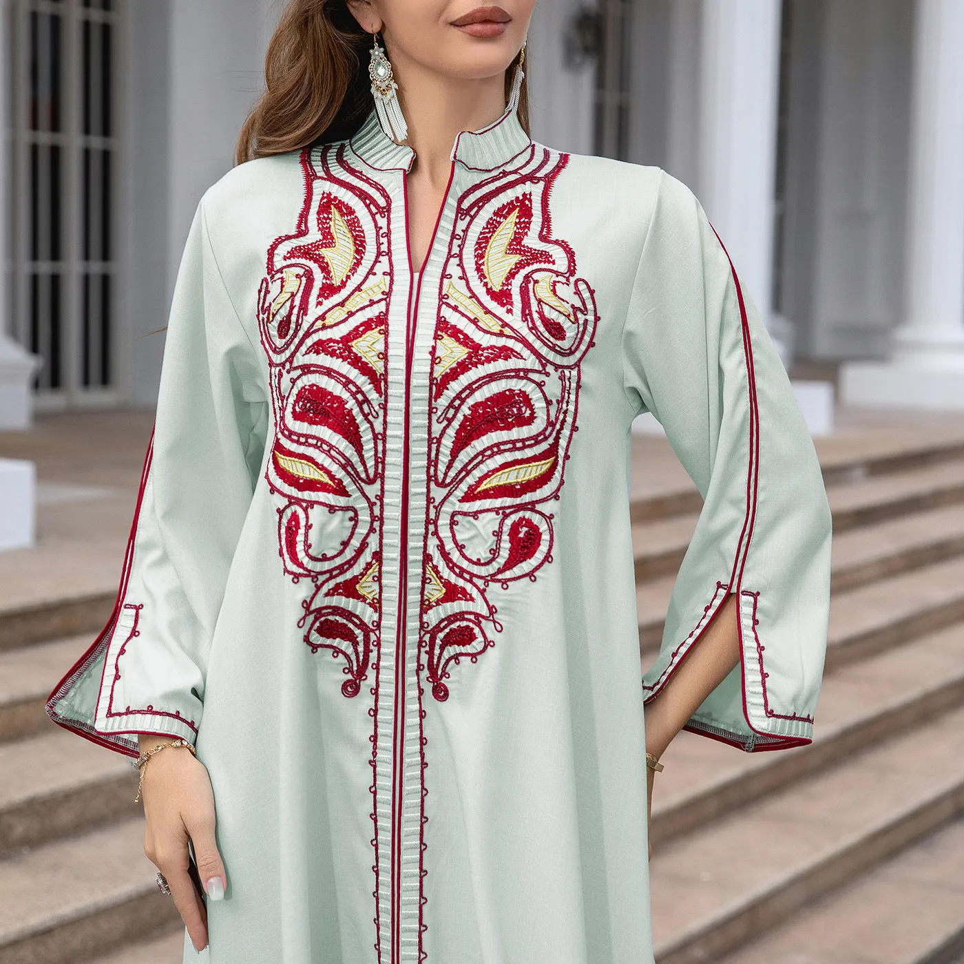 Muslim Middle East Embroidery Dress