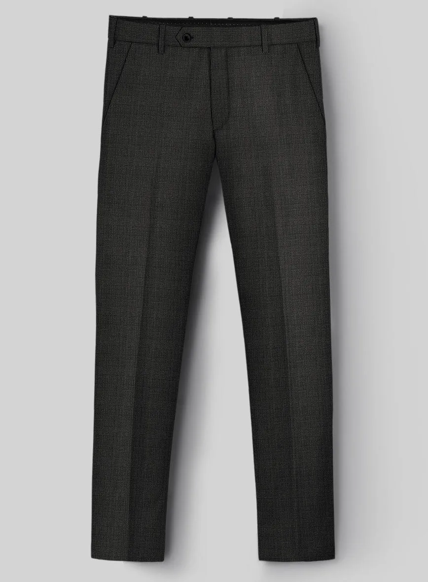 Napolean Esso Tartan Charcoal Wool Pants