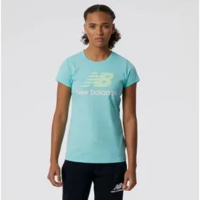 New Balance Essentials Stacked Women Lifestyle T-Shirt Surf