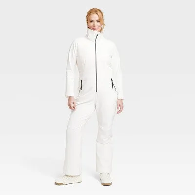 New - Women's Snowsport Jumpsuit - All in Motion Cream XL