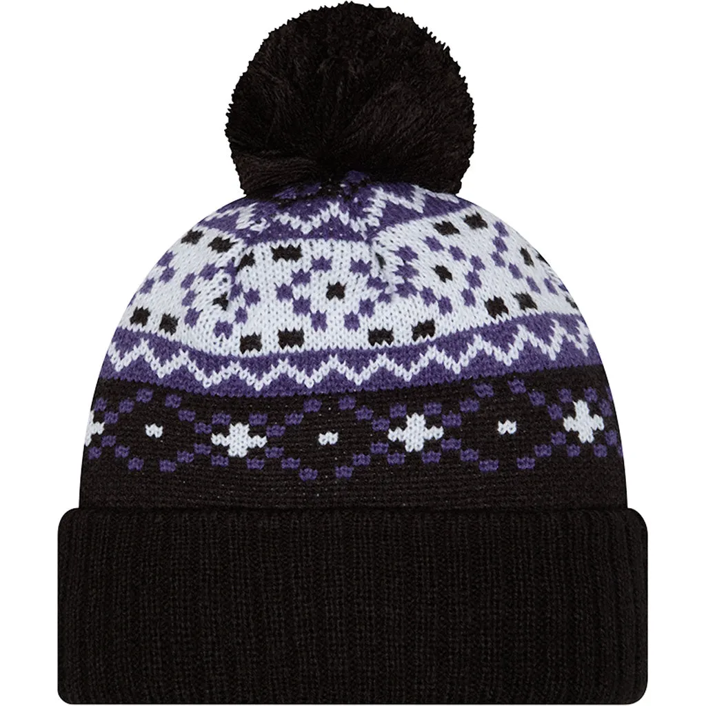 NFL Baltimore Ravens New Era Nostalgia Knit Hat