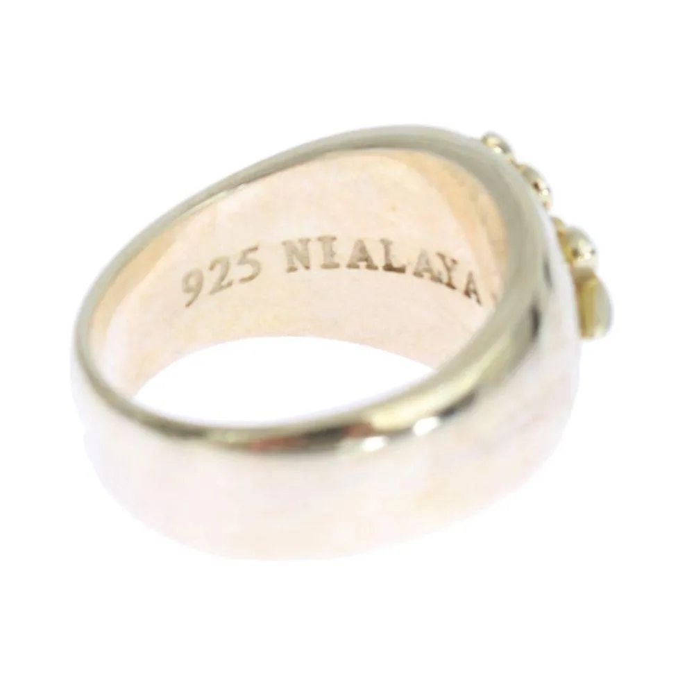 Nialaya Silver Statement Mens Ring