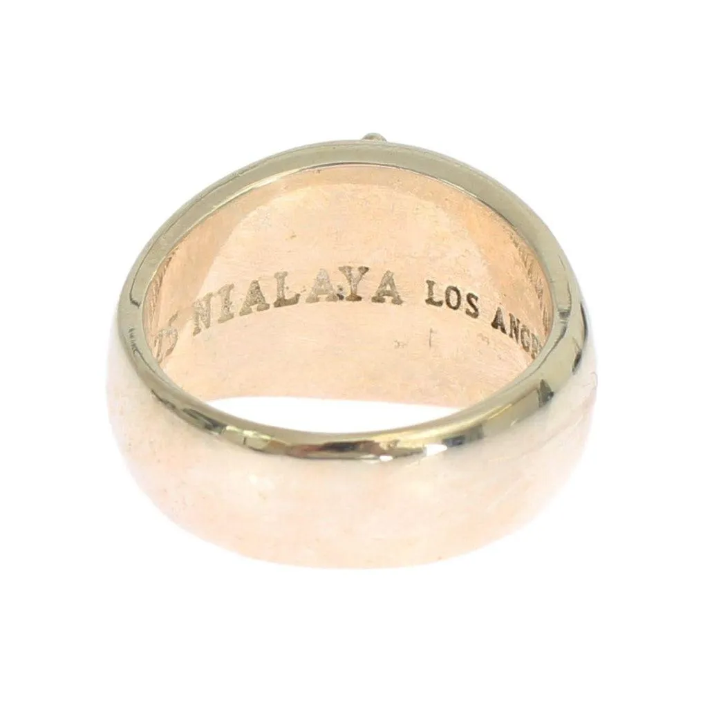 Nialaya Silver Statement Mens Ring