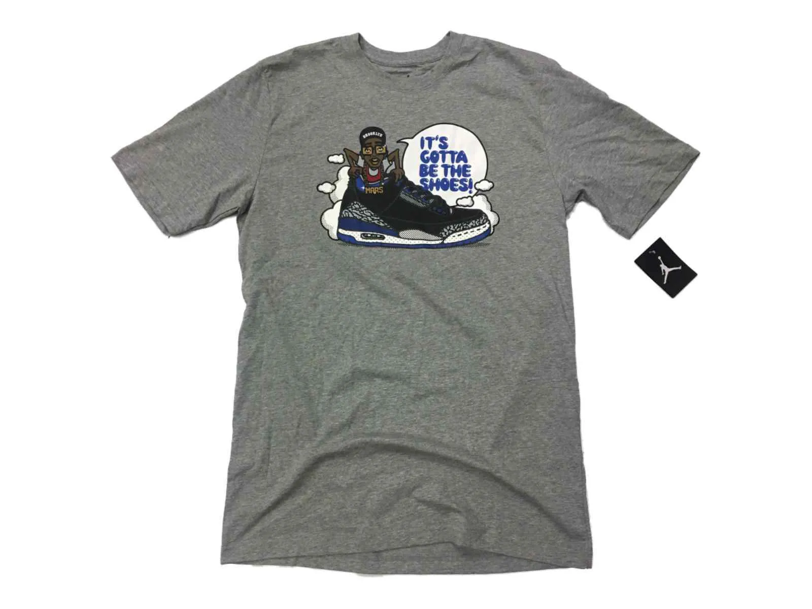 Nike Jordan 3 "It's Gotta Be the Shoes" Brooklyn Mars Short Sleeve Shirt (LT)