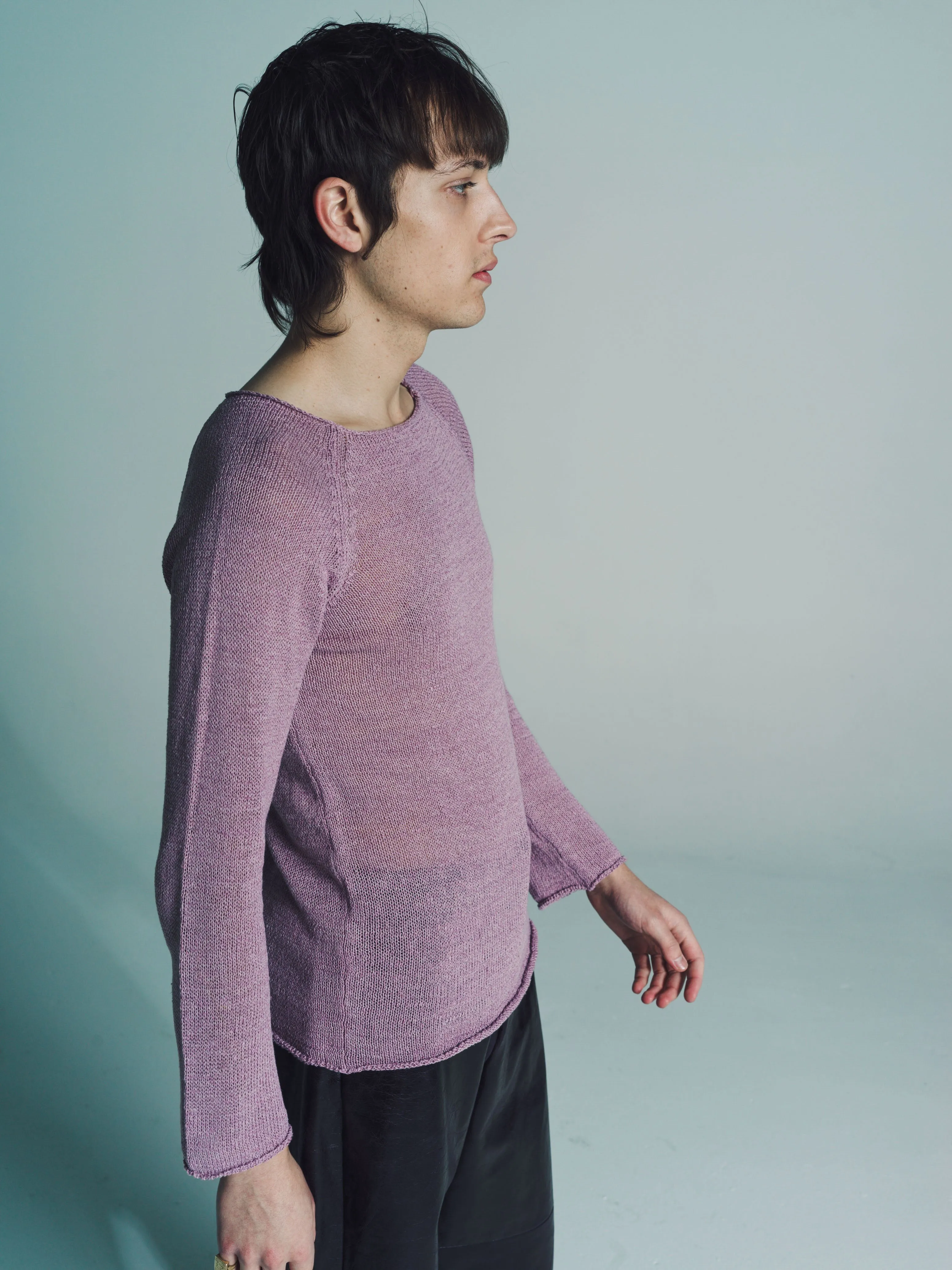 NO.246 Mauve Hemp & Silk Blend Jumper