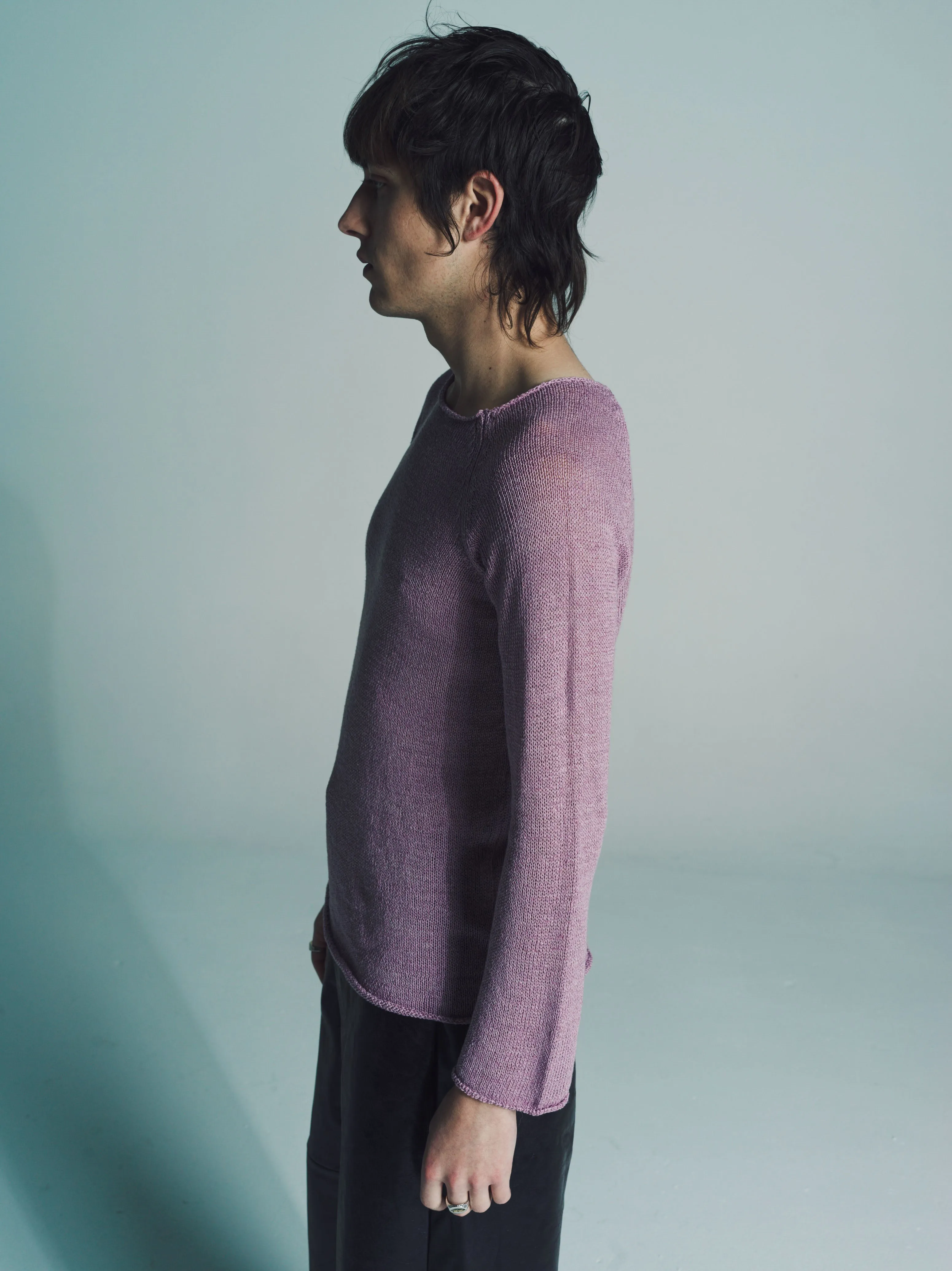 NO.246 Mauve Hemp & Silk Blend Jumper