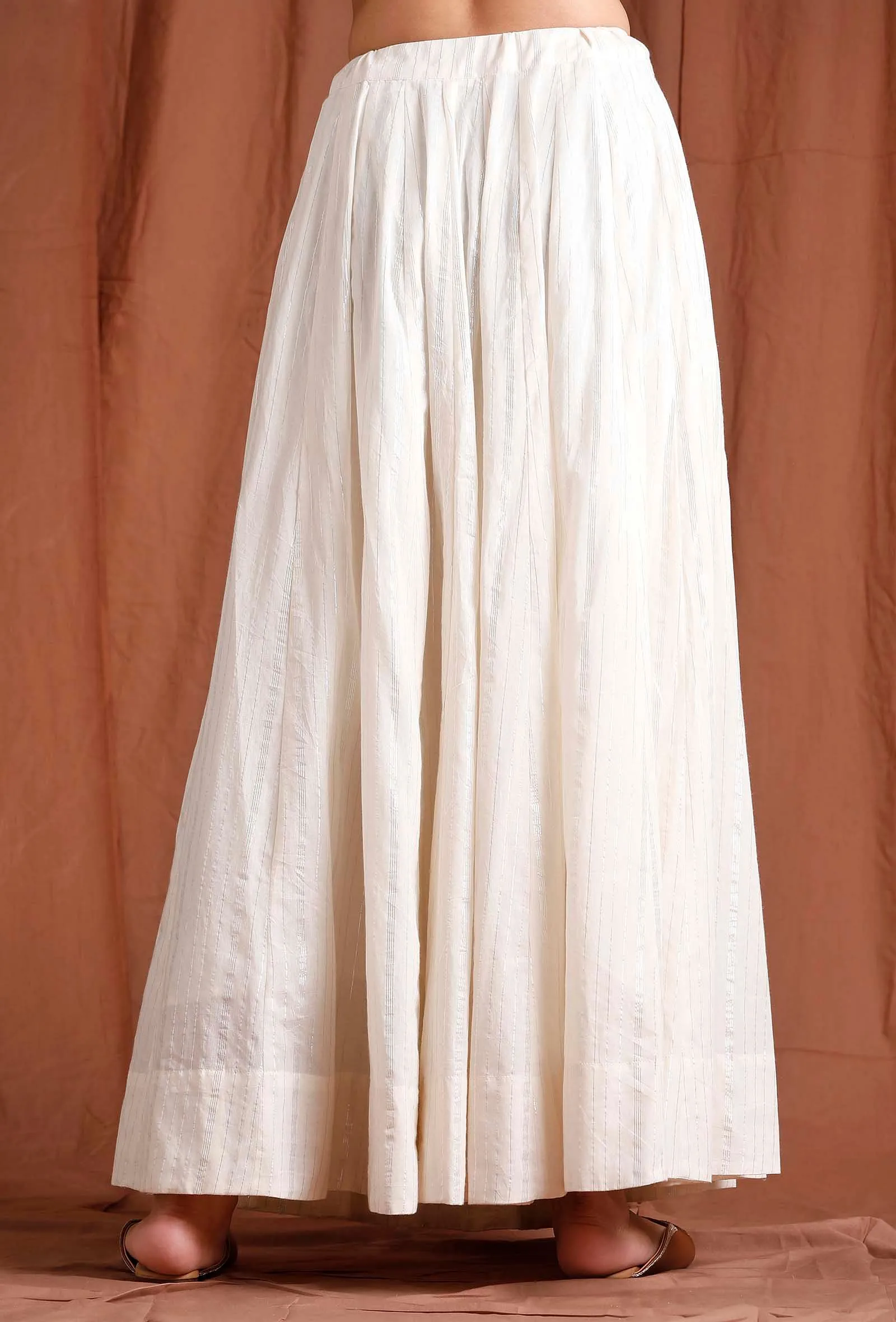 Off White Kali Cotton Skirt