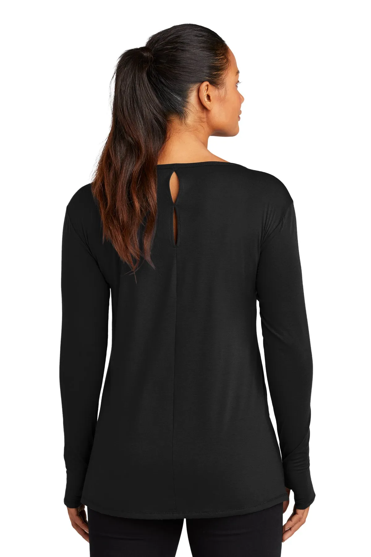 OGIO Ladies Luuma Long Sleeve Customized Tunics, Blacktop