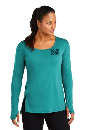 OGIO Ladies Luuma Long Sleeve Customized Tunics, Vivid Teal