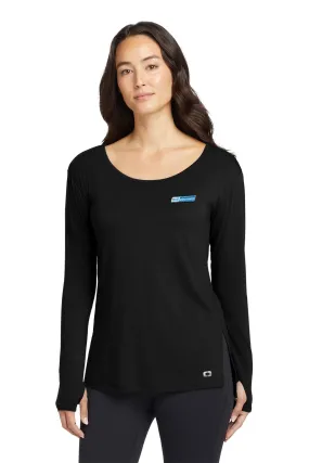 OGIO Ladies Luuma Long Sleeve Tunic, Blacktop [ME Elecmetal]