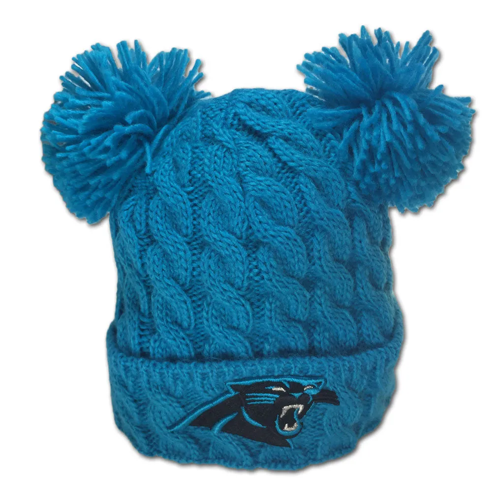 Panthers Double Pom Pom Hat