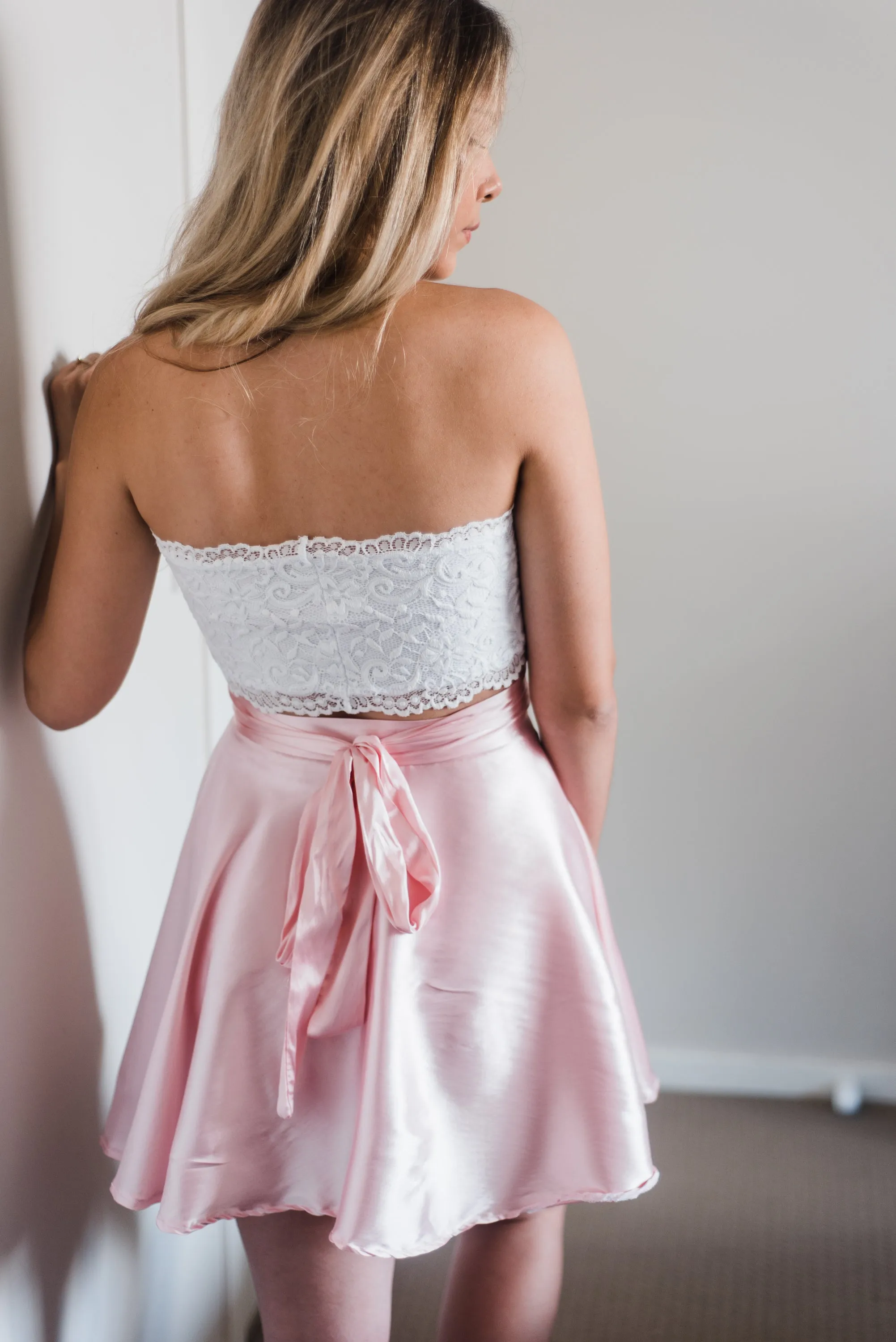 Peony Pink Wrap Skirt