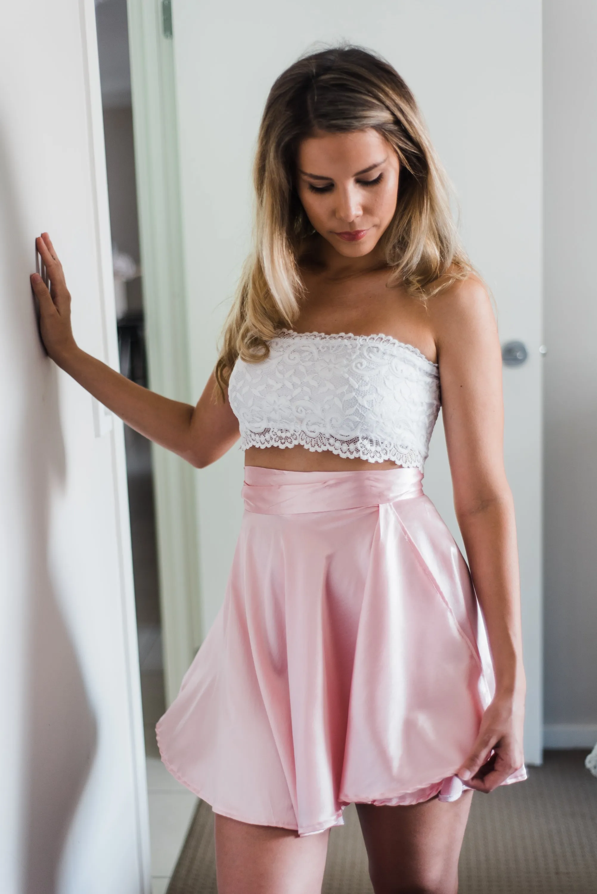 Peony Pink Wrap Skirt