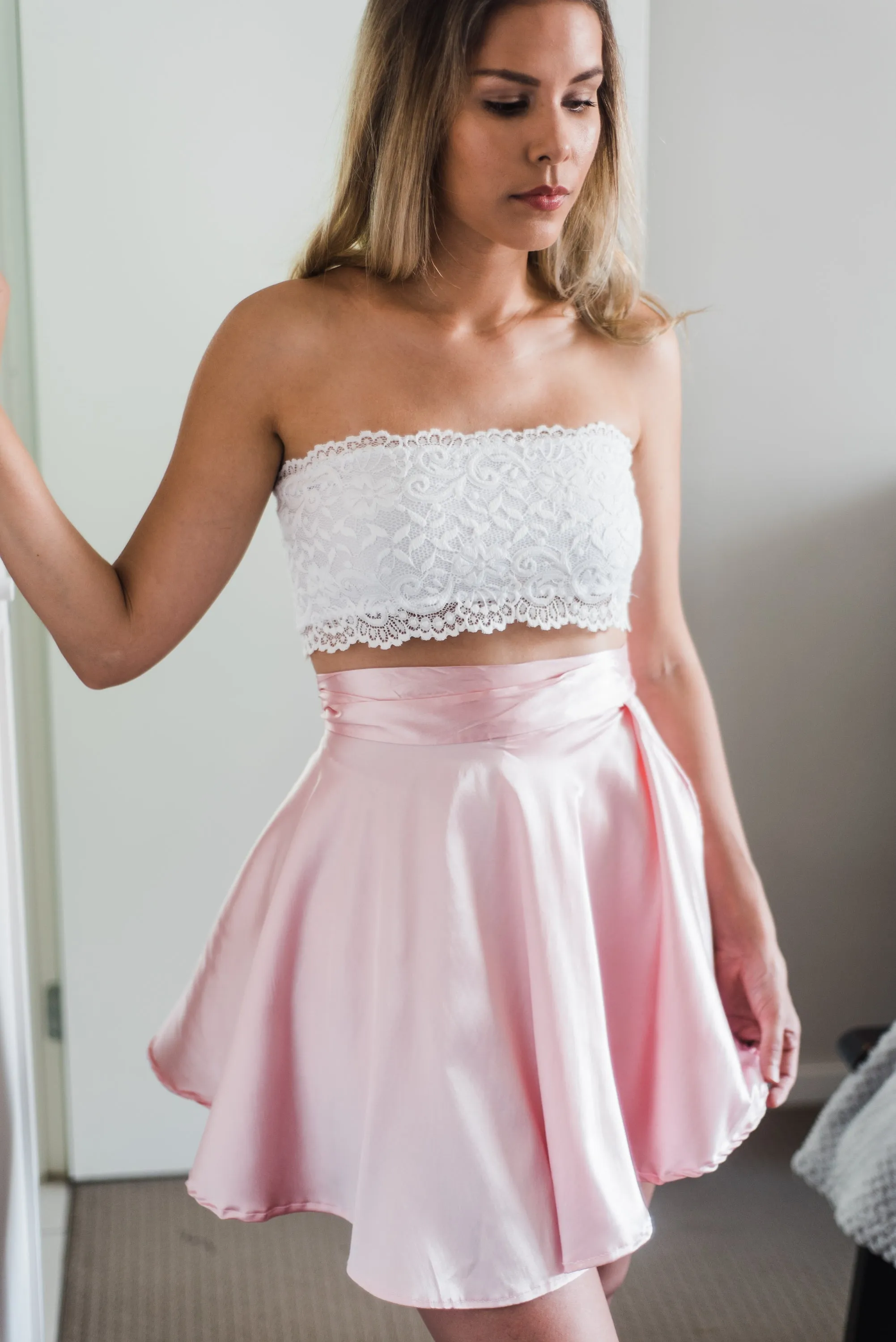 Peony Pink Wrap Skirt