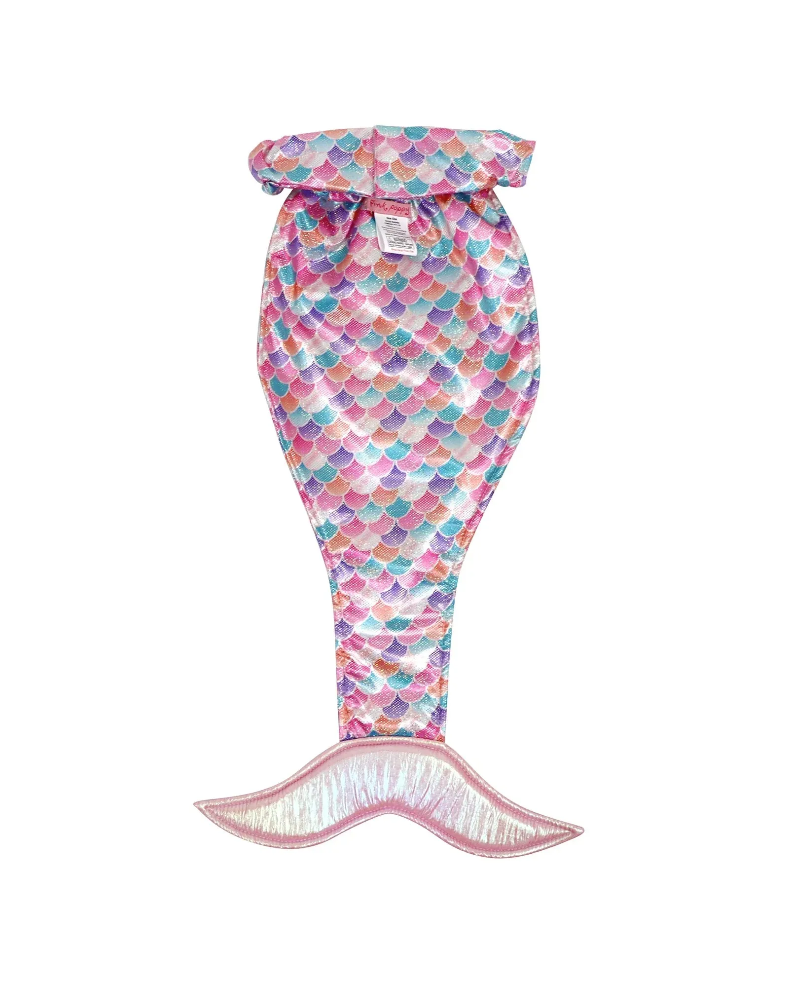 Pink Poppy Shimmering Mermaid Tail