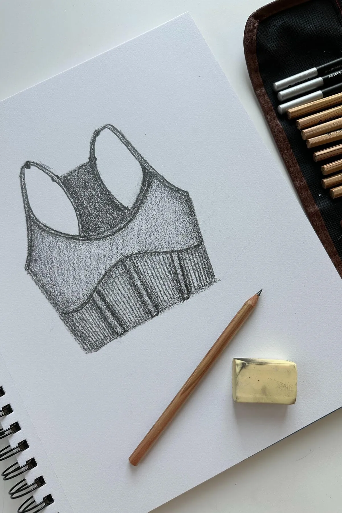 Plié Corset Crop Bralette - Lavender Grey