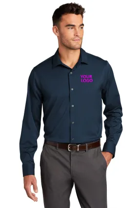 Port Authority City Branded Stretch Tunics, River BlueNavy