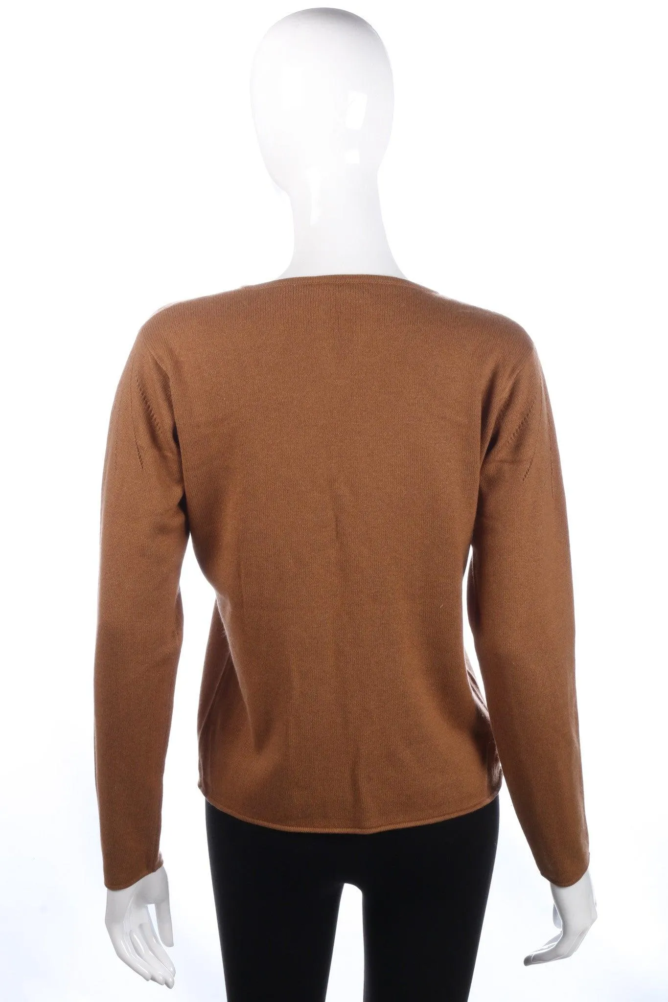 Pringle silk and cashmere brown jumper size M