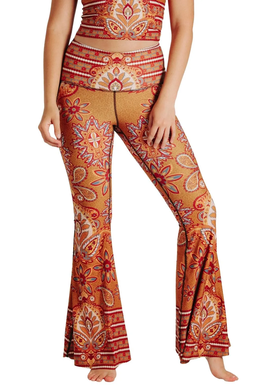 Rad Paisley Printed Bell Bottoms