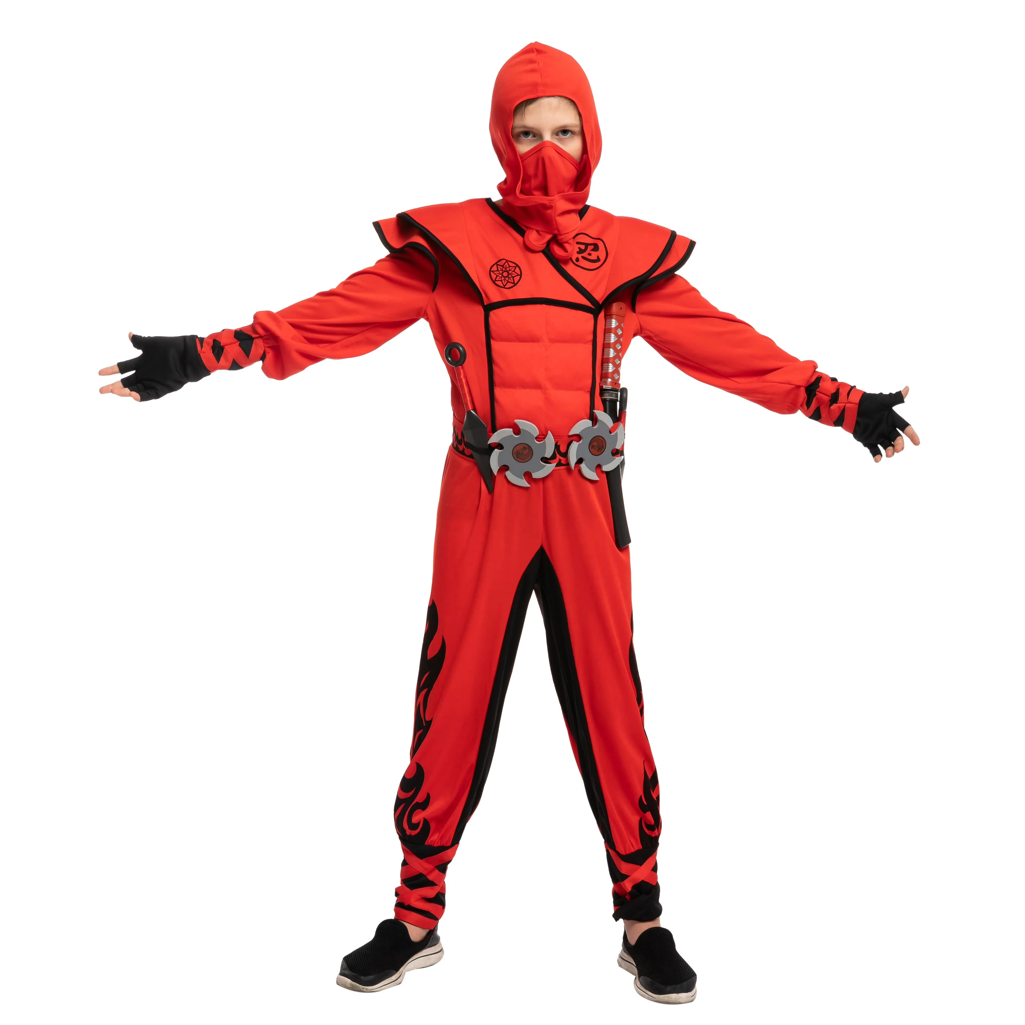 Red Ninja Costume Cosplay - Child