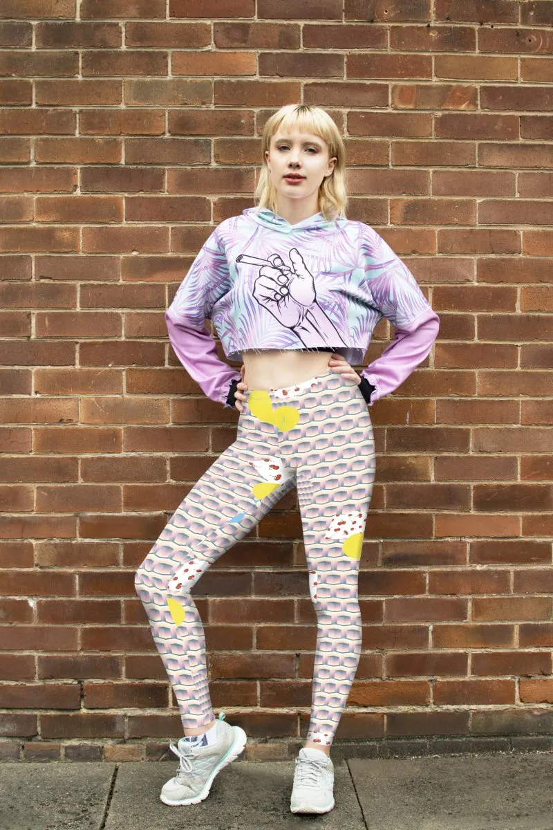 Regular Leggings (8-12 UK Size) - Stacked Cherry Kiss