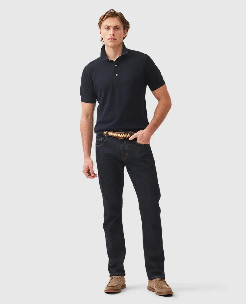 Rodd & Gunn - Masons Knitted Polo - Midnight Blue