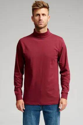 Rollneck jumper - Burgundy red