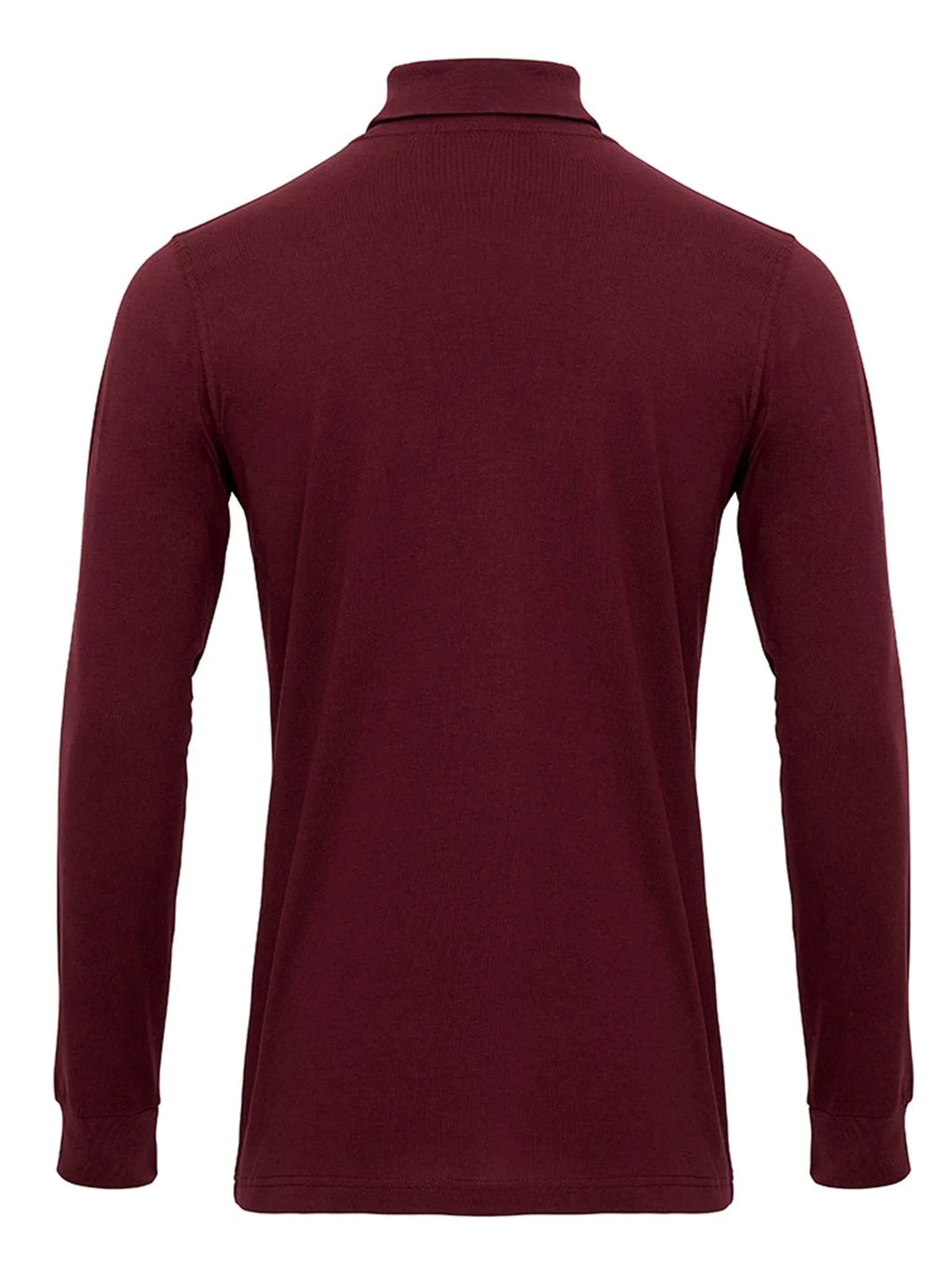 Rollneck jumper - Burgundy red