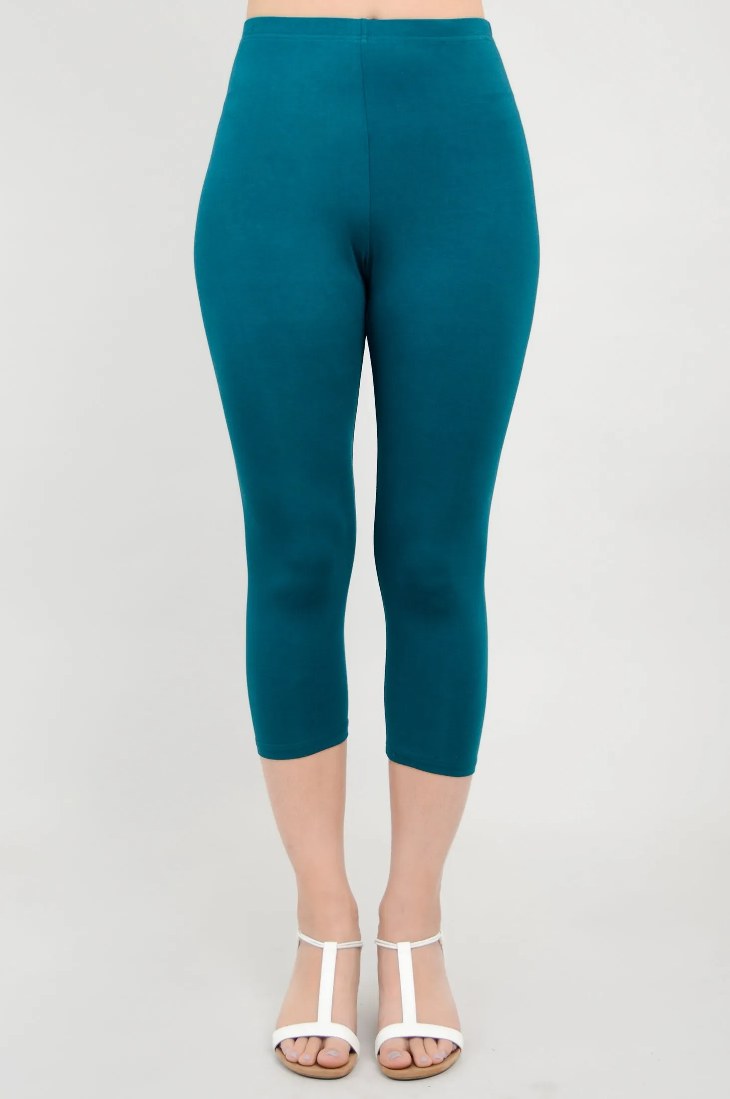 Ruby Capri, Teal, Bamboo