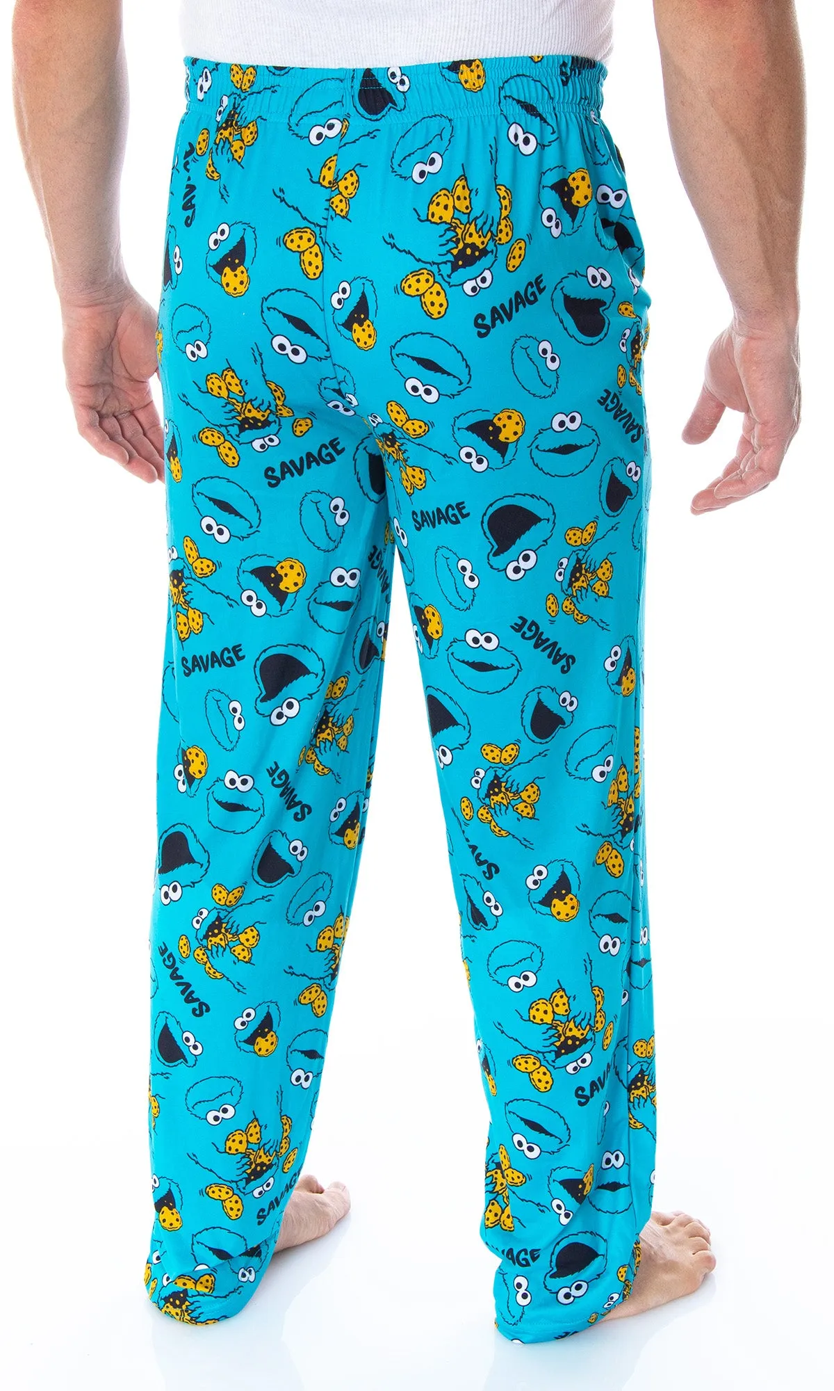 Sesame Street Men's Cookie Monster Savage Sleep Lounge Pajama Pants