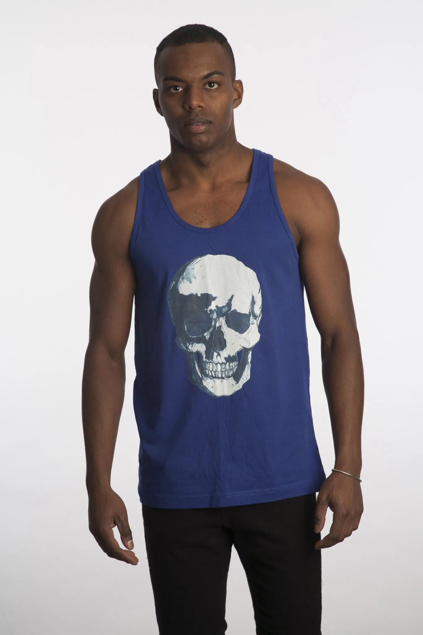 Skull Ink Tank Top by Robert Bowen