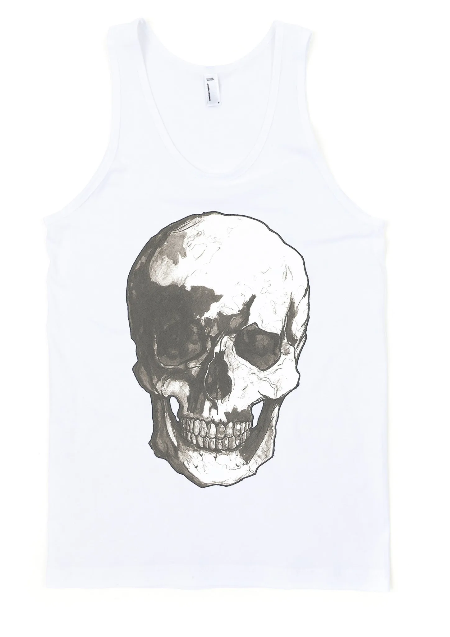 Skull Ink Tank Top by Robert Bowen