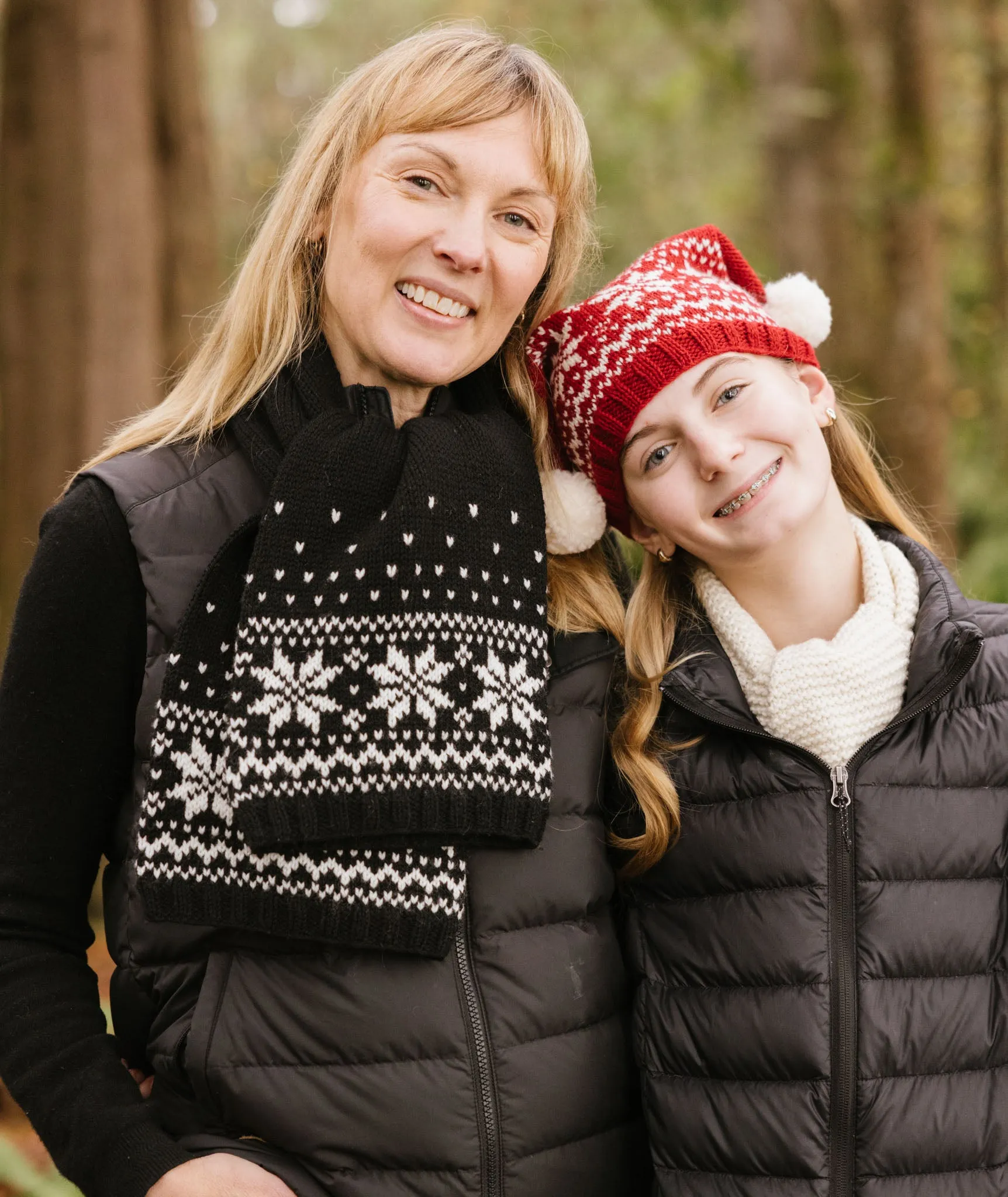 Snowflake Hat & Muffler Pattern