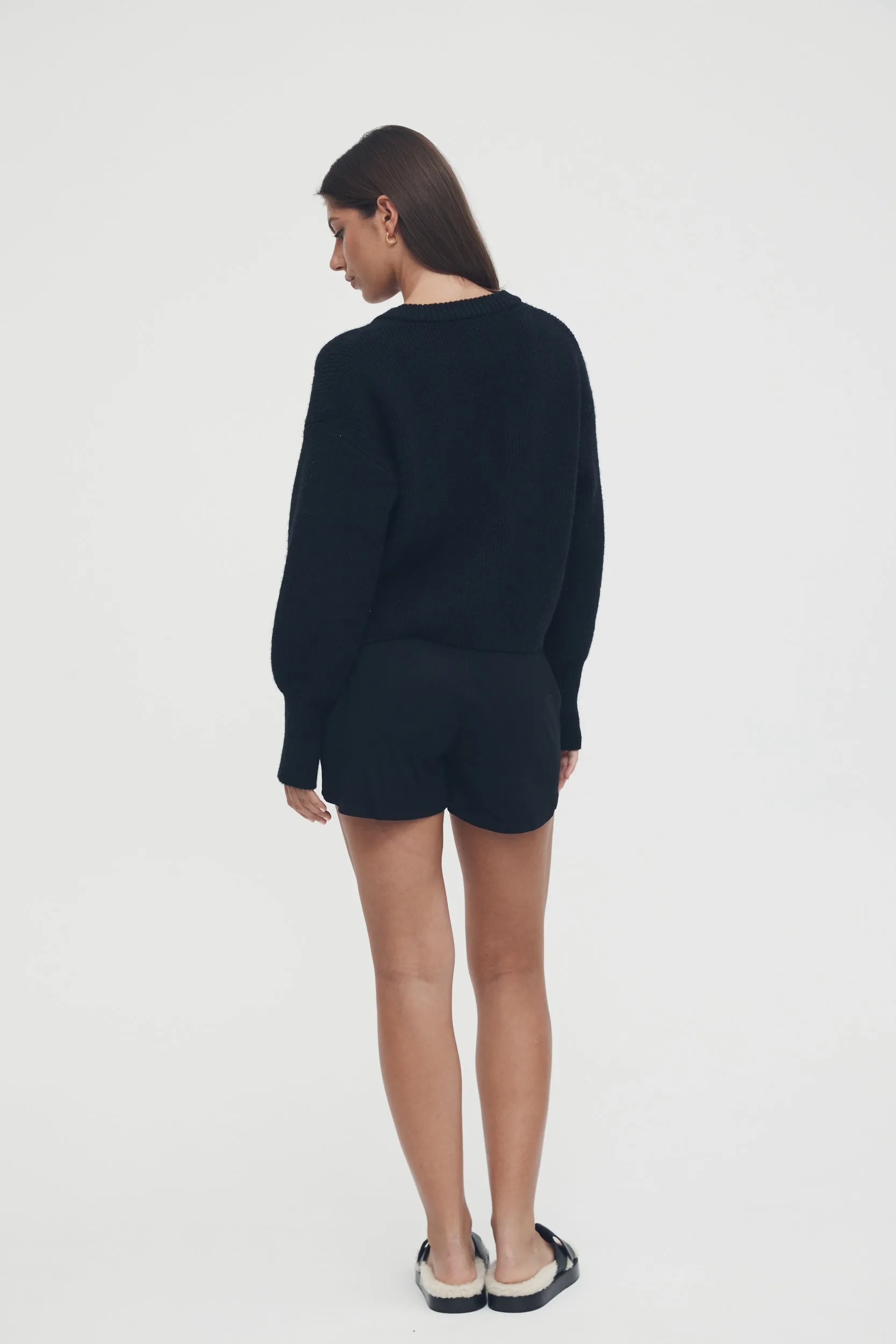 Soft Rib Shorts (Black)