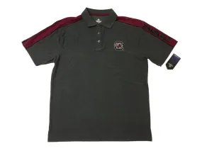 South Carolina Gamecocks Colosseum Gray & Garnet Performance SS Golf Polo (L)