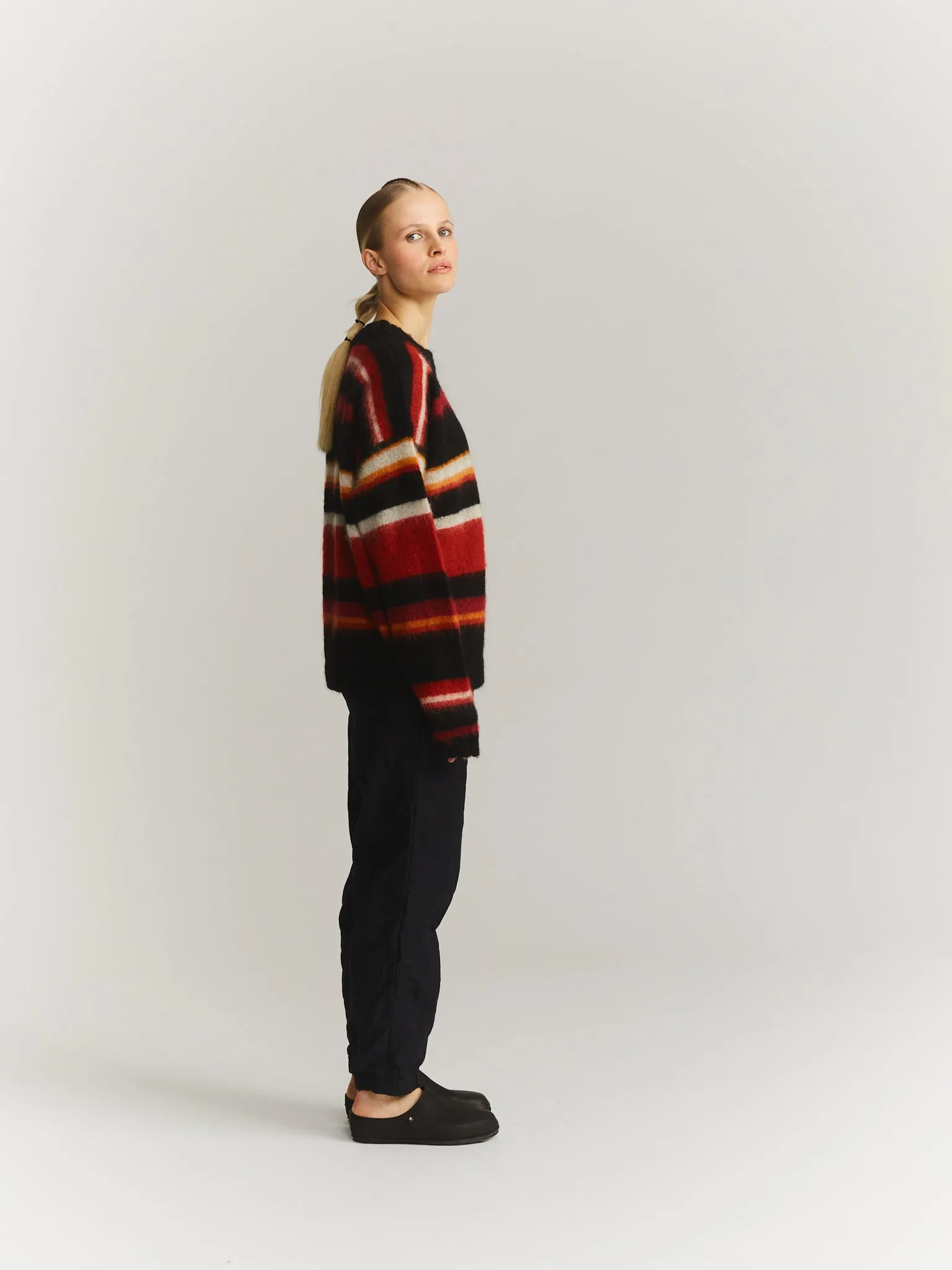 STRIPE MOHSIL JUMPER - MOSIL - RED