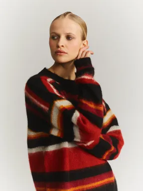 STRIPE MOHSIL JUMPER - MOSIL - RED